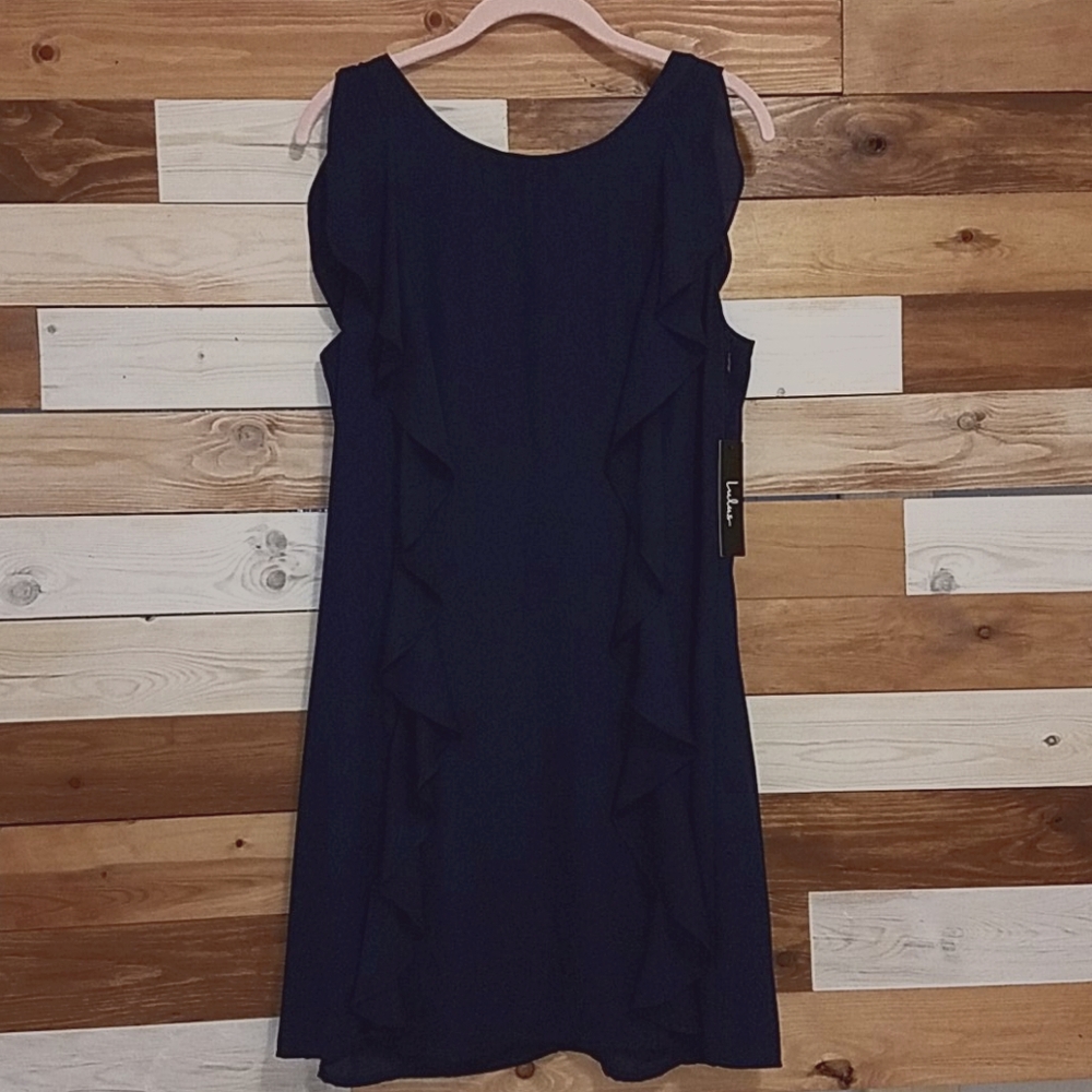 NEW LuLu's Navy Ruffles dress